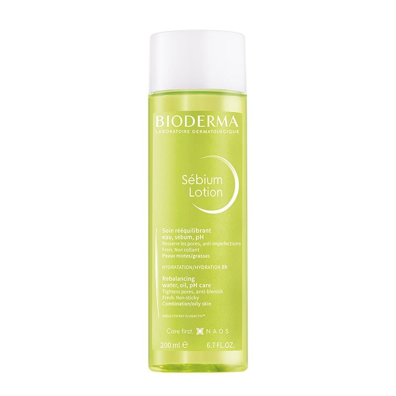 Nước Hoa Hồng Cân Bằng Bioderma Cải Thiện Mụn Cho Da Dầu, Da Hỗn Hợp Sebium Lotion