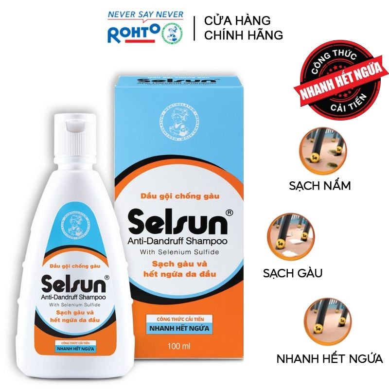 Dầu Gội Ngăn Ngừa Gàu & Nấm, Giảm Ngứa Da Đầu Selsun Anti-Dandruff Shampoo