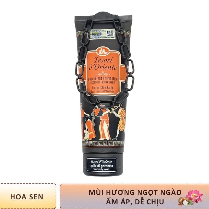 Sữa Tắm Hương Nước Hoa Ý Cao Cấp Nhiều Mùi Tesori d'Oriente Aromatic Bath Cream