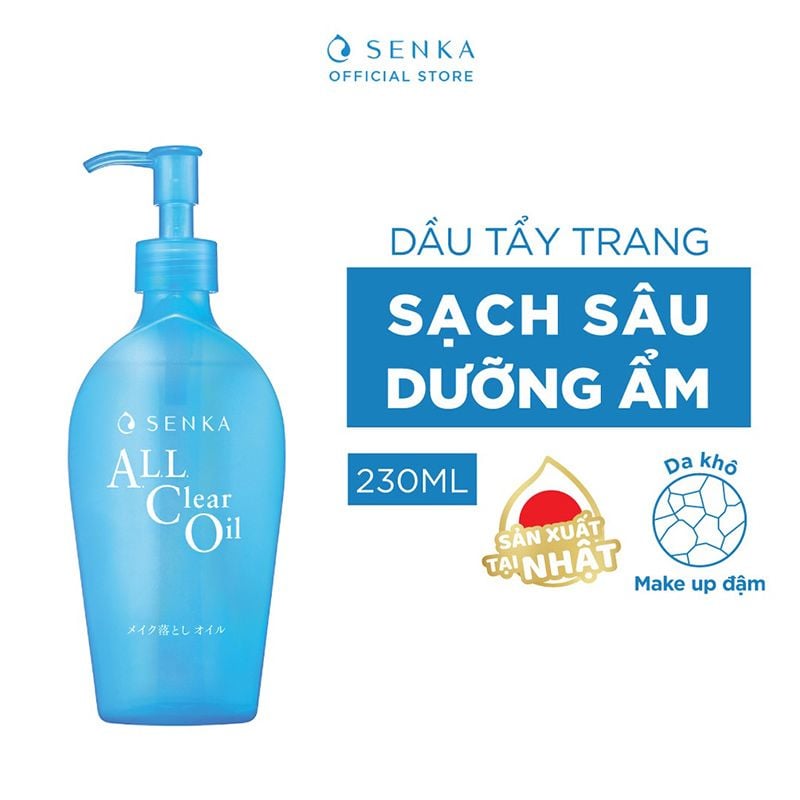 Dầu Tẩy Trang Làm Sạch Sâu Senka All Clear Oil 230ml