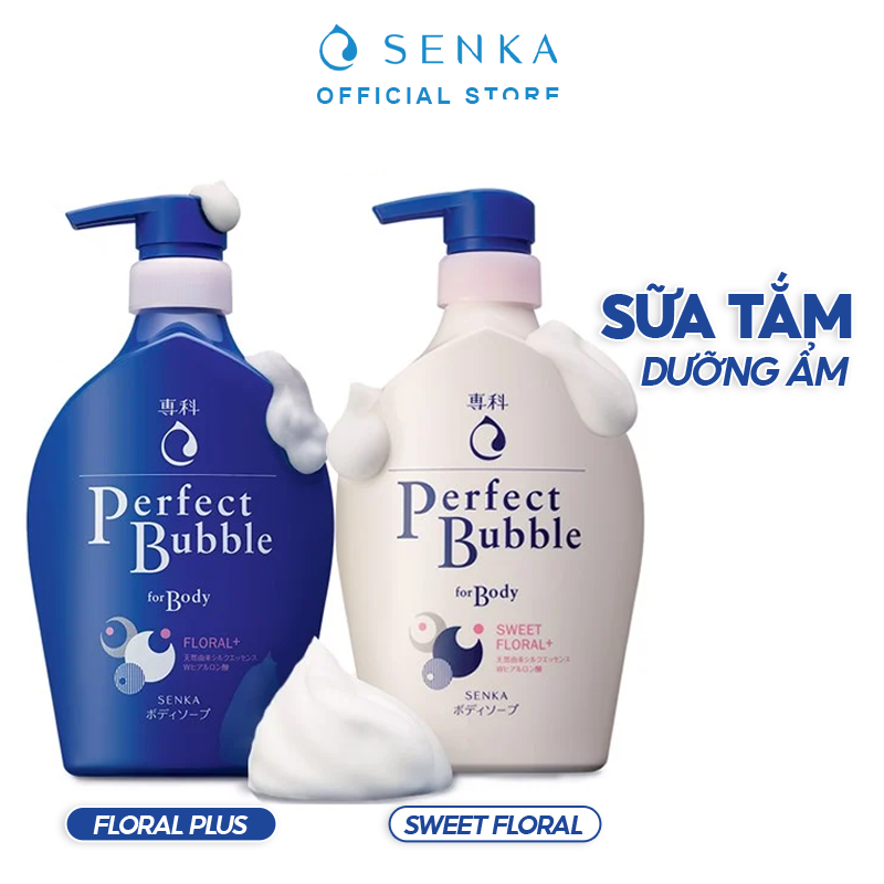 Sữa Tắm Senka Dưỡng Ẩm Perfect Bubble For Body 500ml