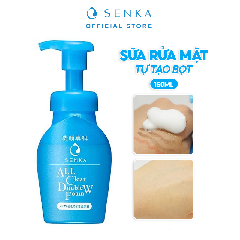 Sữa Rửa Mặt Senka Tự Tạo Bọt Làm Sạch Sâu Speedy Perfect Whip 150ml