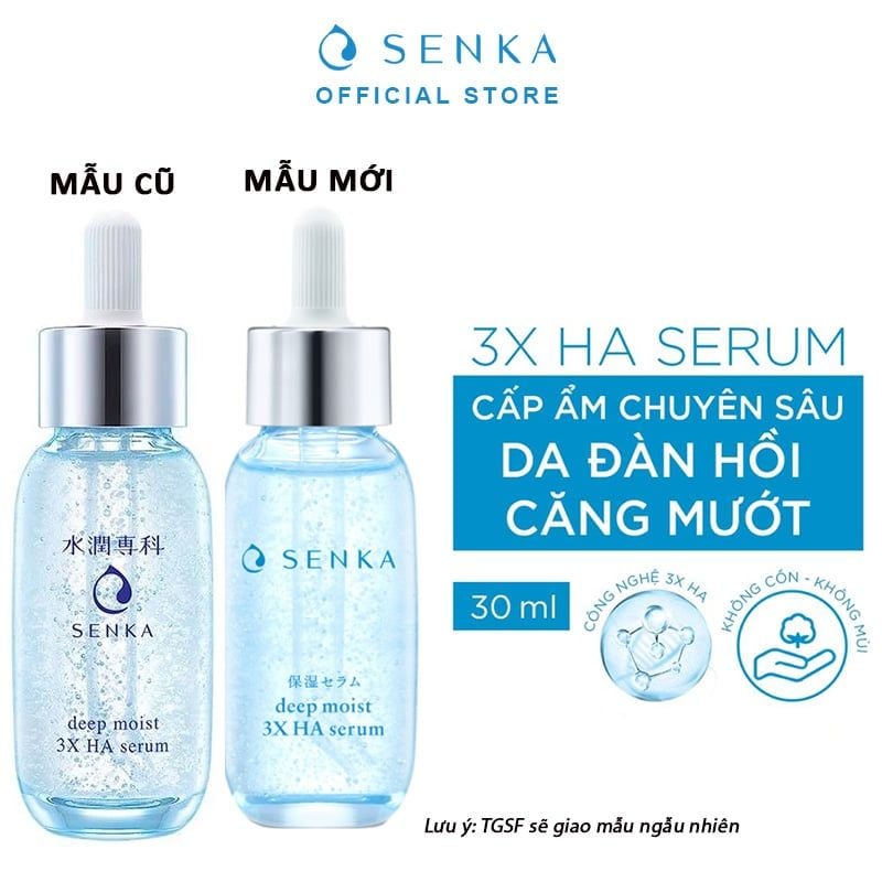 Serum Senka Tinh Chất Dưỡng Ẩm Và Ngừa Lão Hóa Senka Deep Moist 3X HA Serum 30ml