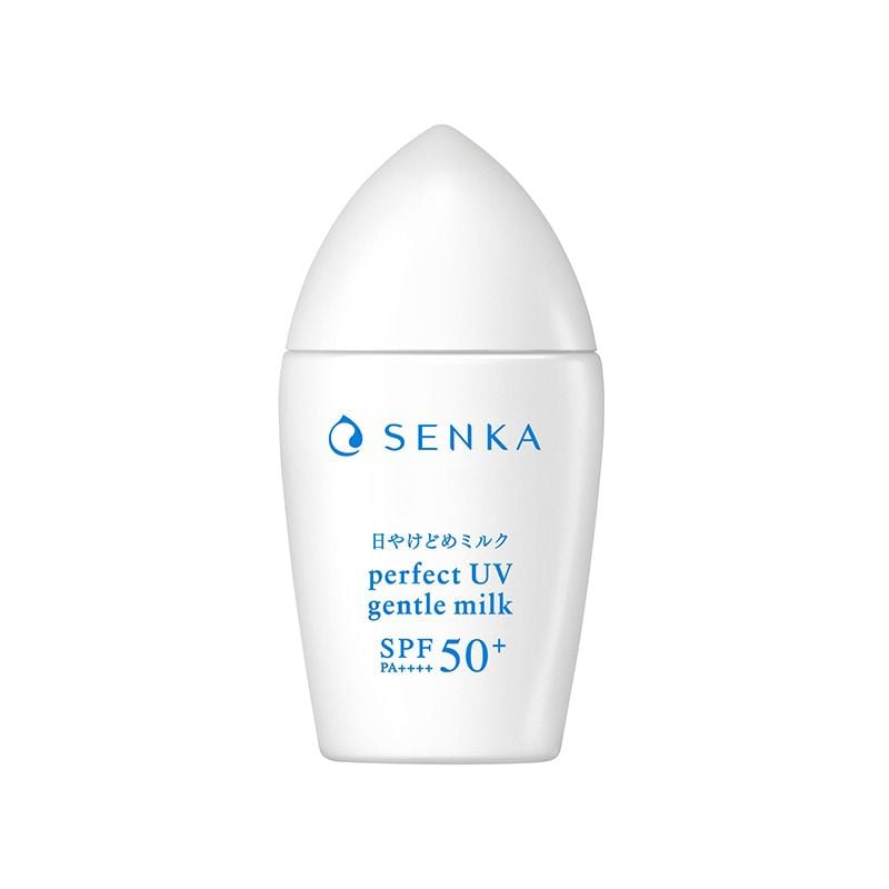 Sữa Chống Nắng Senka Lành Tính, Dành Cho Da Nhạy Cảm Perfect UV Gentle Milk A SPF 50+/PA++++ 40ml