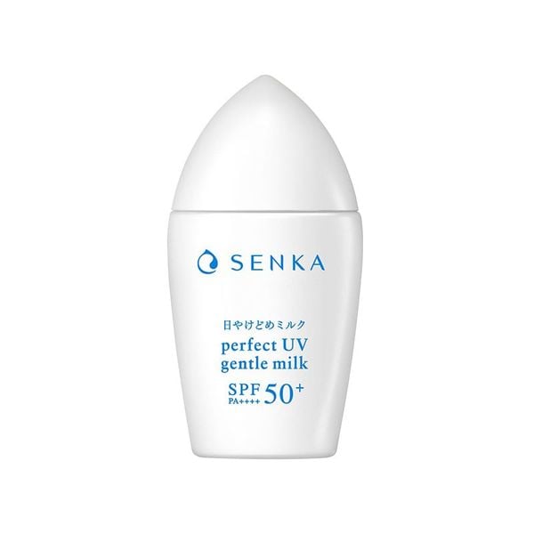  Sữa Chống Nắng Senka Lành Tính, Dành Cho Da Nhạy Cảm Perfect UV Gentle Milk A SPF 50+/PA++++ 40ml 