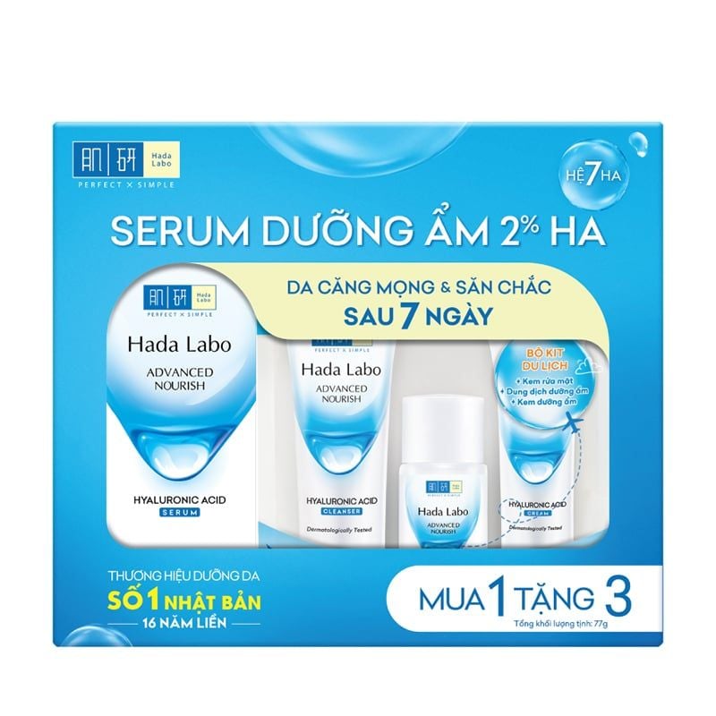 Serum Hada Labo Cấp Ẩm, Hỗ Trợ Phục Hồi Da Advanced Nourish Hyaluronic Acid Serum 30ml