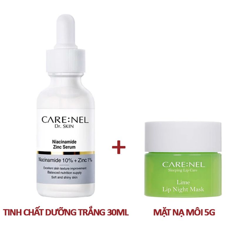 Serum Carenel Tinh Chất Dưỡng Trắng Mịn, Cải Thiện Các Khuyết Điểm Của Da Carenel Niacinamide 10% + Zinc 1% Serum 30ml