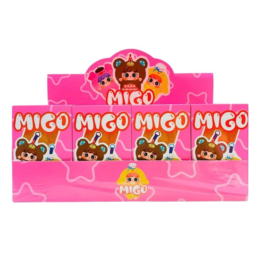Móc Khóa Gấu Bông Happy Ghost Migo Funny Plush Pendant Blind Box - QZ228