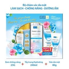 SET 3 MÓN (TẨY TRANG HYDRATING 240ML+ KCN 25G + SRM 80G)