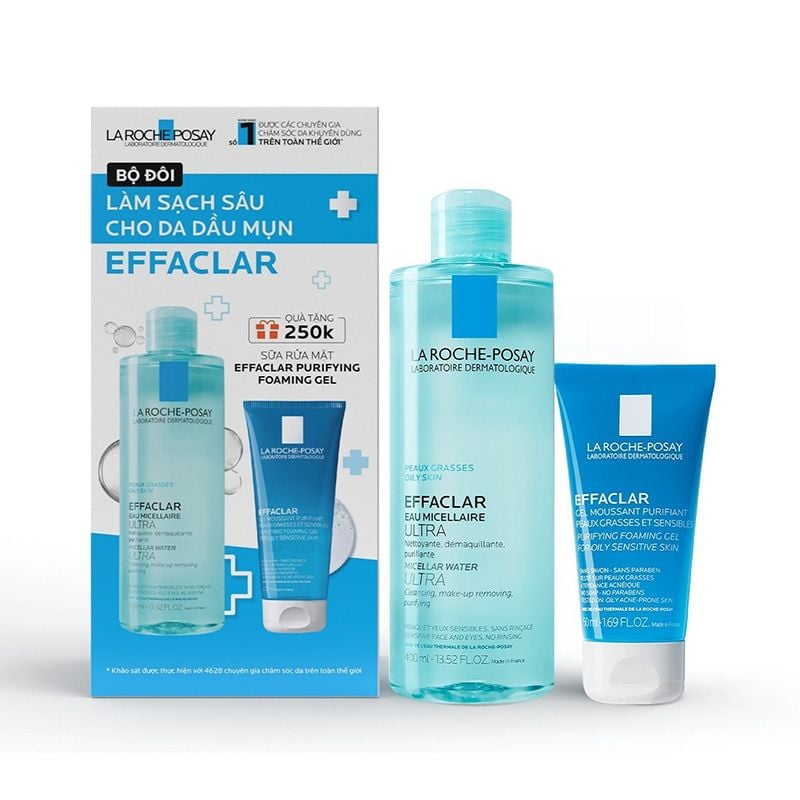 Nước Tẩy Trang Dành Cho Da Dầu Mụn, Da Nhạy Cảm La Roche-Posay Effaclar Eau Micellaire Ultra