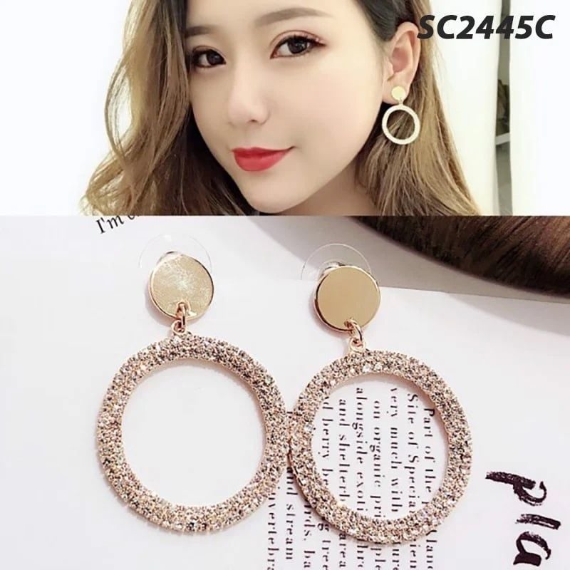 [NHẬP KHẨU] Bông Tai Khuyên Tròn, Đính Hạt Ngọc Trai Thời Trang, Nhiều Kiểu Dáng, Phong Cách Hàn Quốc TOOLA Fashion Earring