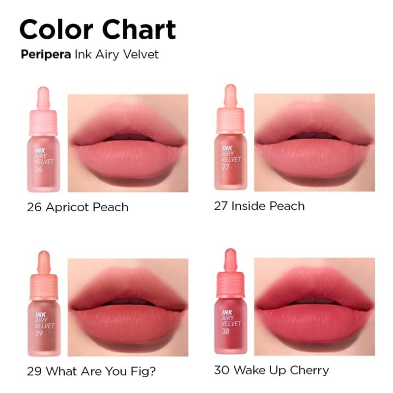 Son Kem Lì Nhẹ Môi, Siêu Mịn Peripera Ink Airy Velvet 4g