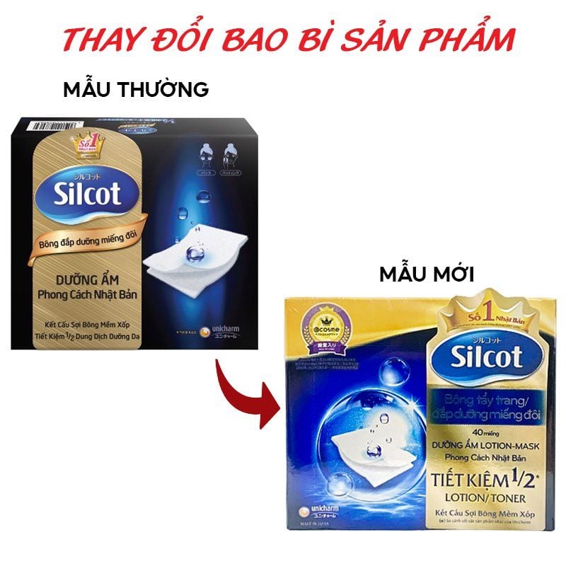 Bông Tẩy Trang, Đắp Dưỡng Silcot Miếng Đôi Tiện Dụng - 40 Miếng