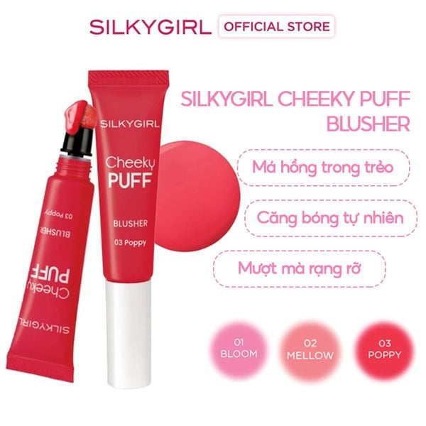  Má Hồng Kem Silkygirl Cheeky Puff Blusher 6ml 