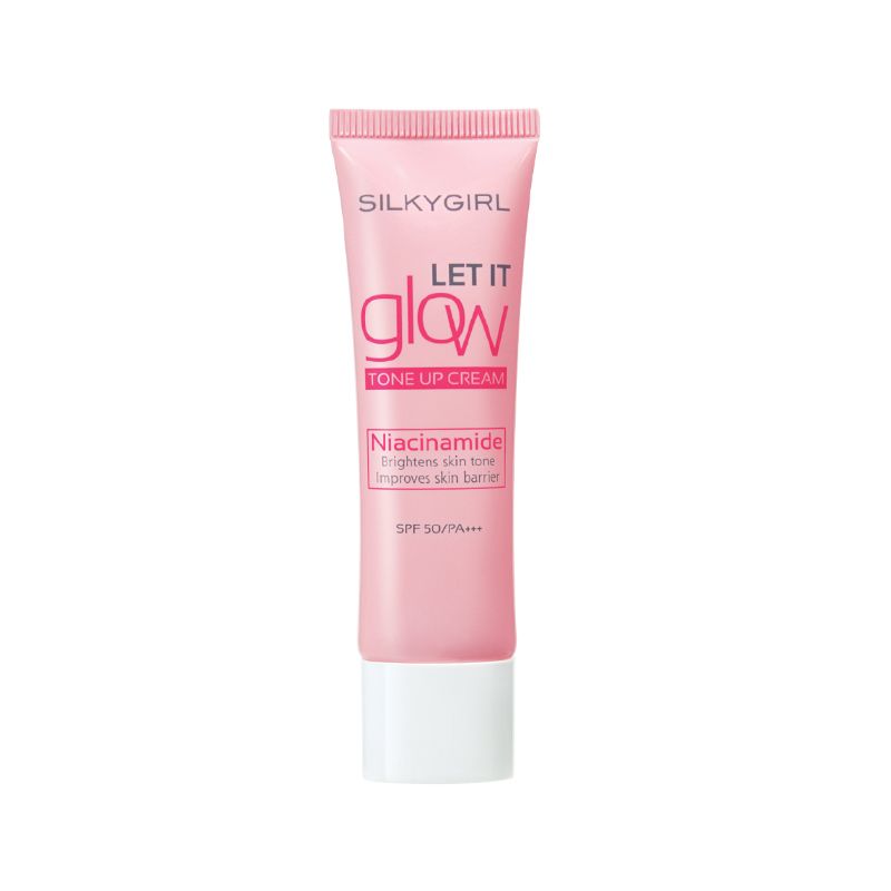 Kem Lót Nâng Tông, Làm Sáng Da Silkygirl Let It Glow Tone Up Cream SPF 50 PA+++ 25ml