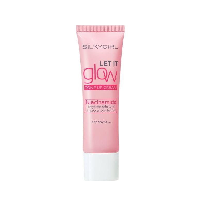 Kem Lót Silkygirl Nâng Tông, Làm Sáng Da Let It Glow Tone Up Cream SPF 50 PA+++ 25ml
