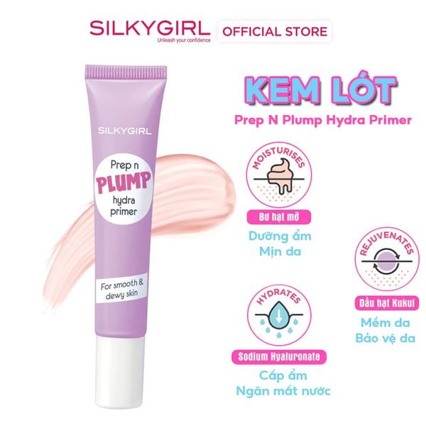 Kem Lót Dưỡng Ẩm Silkygirl Prep N Plump Hydra Primer 15ml