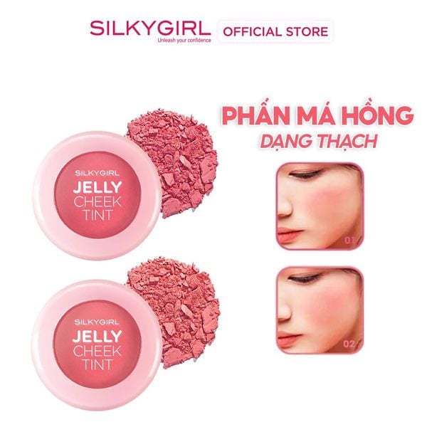 Phấn Má Hồng Dạng Thạch Bền Màu Lâu Trôi Silkygirl Jelly Cheek Tint 3g