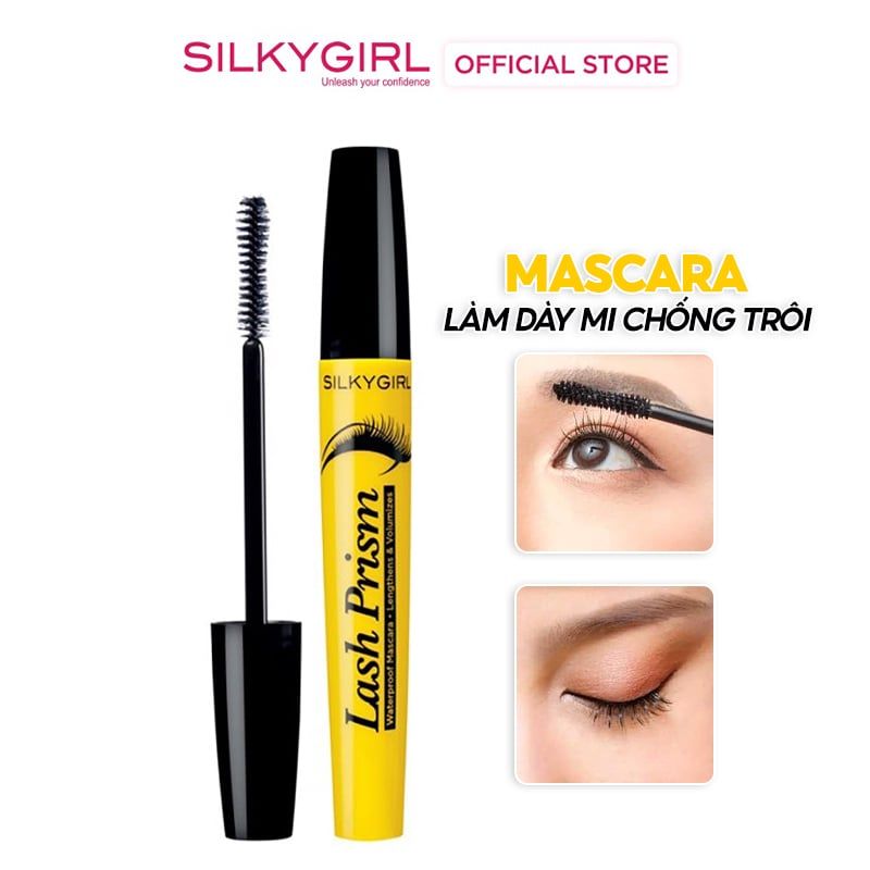 Mascara Làm Dày Mi, Chống Trôi Silkygirl Lash Prism Waterproof Mascara 01 Blackest Black - 4ml