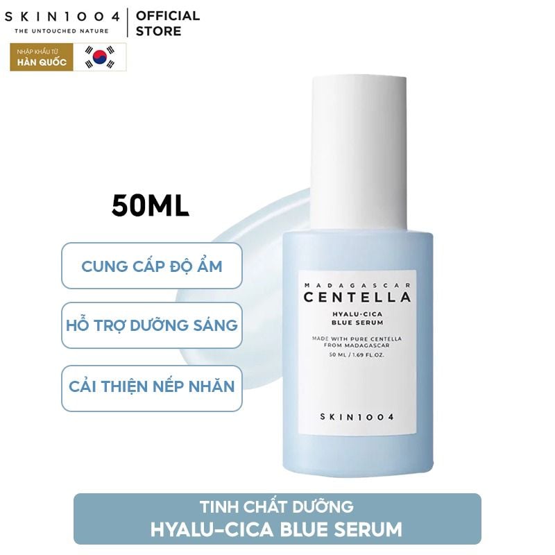 Serum Skin1004 Dưỡng Ẩm, Hỗ Trợ Làm Sáng Da Madagasca Centella Hyalu-Cica Blue Serum 50ml