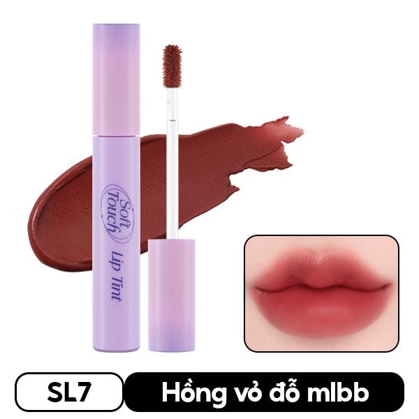 [SL1 - SL12] Son Kem Siêu Lì, Siêu Mịn Môi Merzy Soft Touch Lip Tint 3g