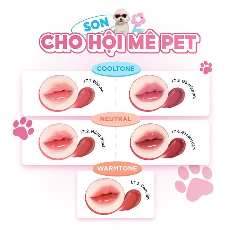 [New][Teddy Collection] Son Tint Bóng FOIF Thuần Chay, Ẩm Mịn, Căng Bóng Jelly Lasting Tint 3g