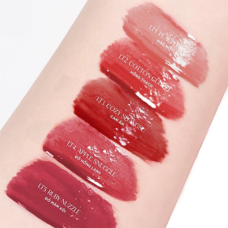 [New][Teddy Collection] Son Tint Bóng FOIF Thuần Chay, Ẩm Mịn, Căng Bóng Jelly Lasting Tint 3g