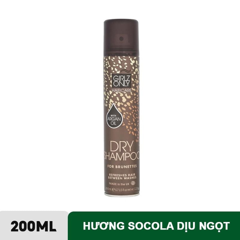 Dầu Gội Khô Girlz Only Dry Shampoo (Party Nights/ Dawn Til Dusk/ Dazzling Volume/ No Residue Nude)