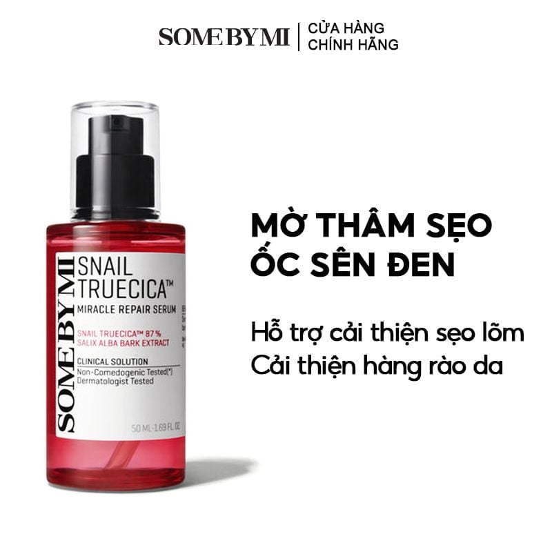 Serum Some By Mi Tinh Chất Ốc Sên Hỗ Trợ Mờ Thâm Sẹo Hàn Quốc Some By Mi Snail Truecica Miracle Repair Serum 50ml