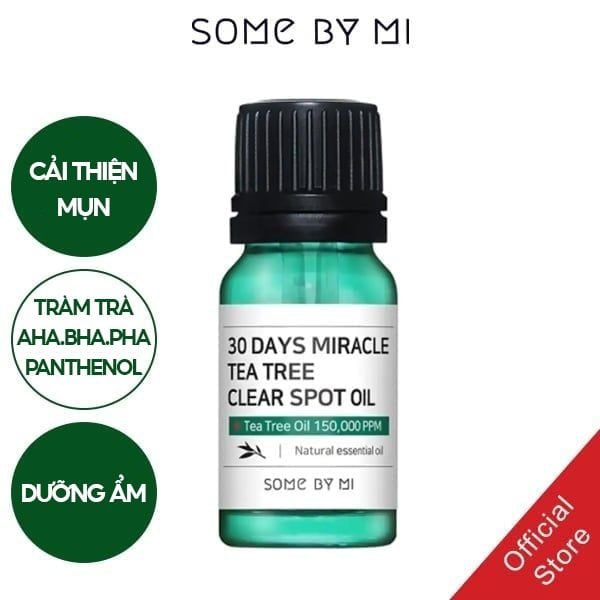 Tinh Dầu Tràm Trà Some By Mi 30 Days Miracle Tea Tree Clear Spot Oil 10ml