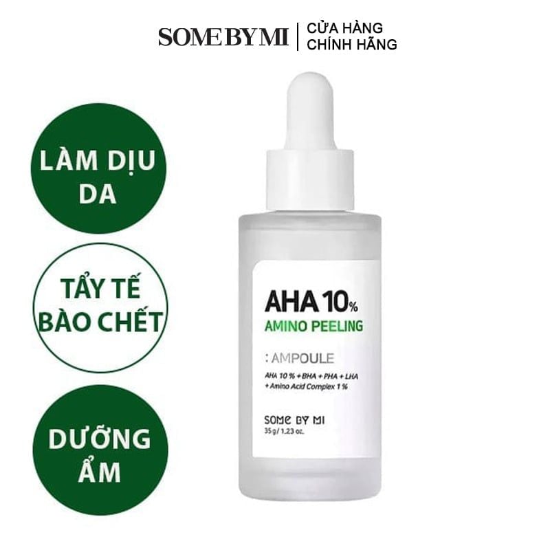 Serum Some By Mi Tinh Chất Tẩy Tế Bào Chết, Hỗ Trợ Làm Sáng Da Some By Mi AHA 10% Amino Peeling Ampoule 35g (date 1/2025)