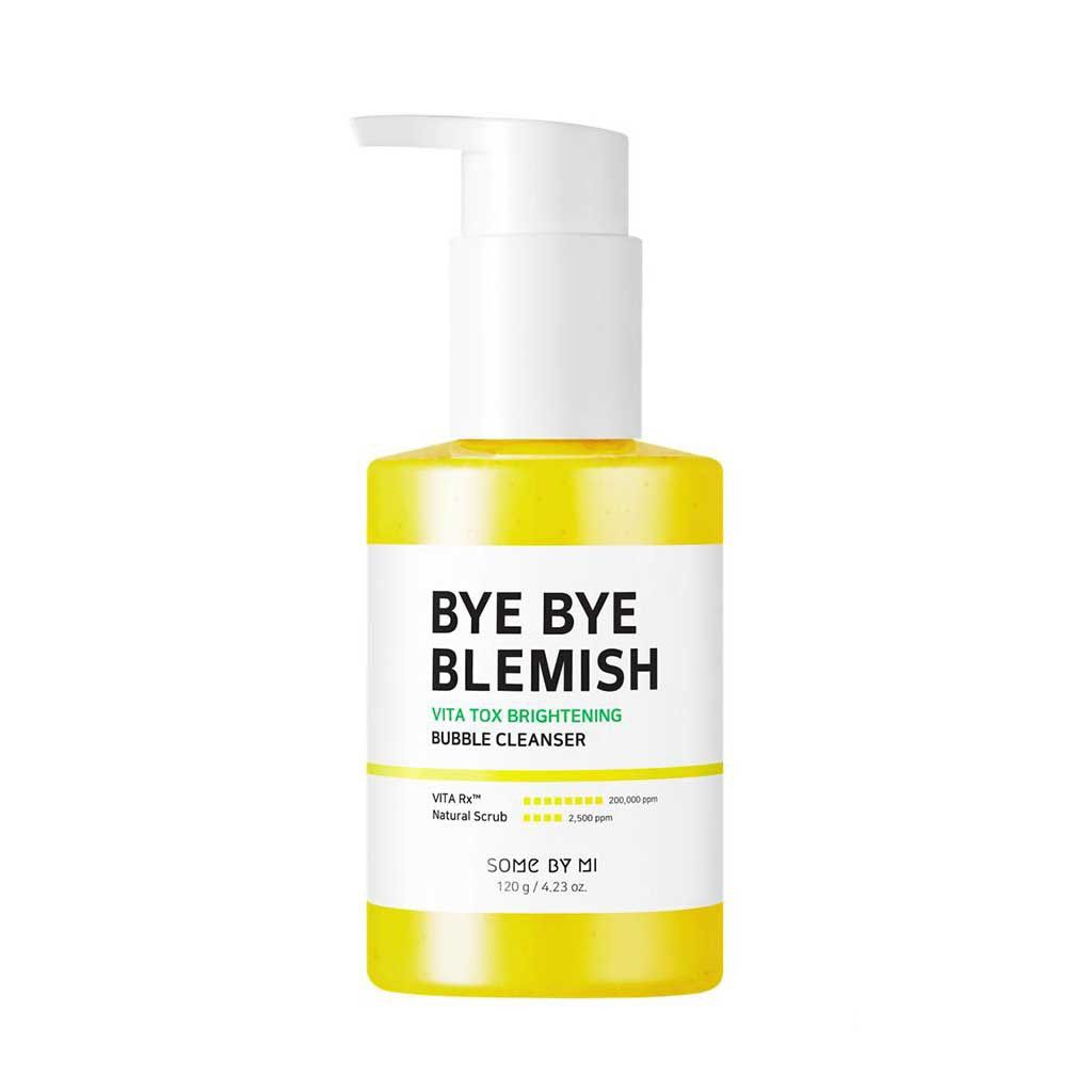 Gel Rửa Mặt Sủi Bọt Làm Sạch Sâu & Dưỡng Trắng Da Some By Mi Bye Bye Blemish Vita Tox Brightening Bubble Cleanser 120g