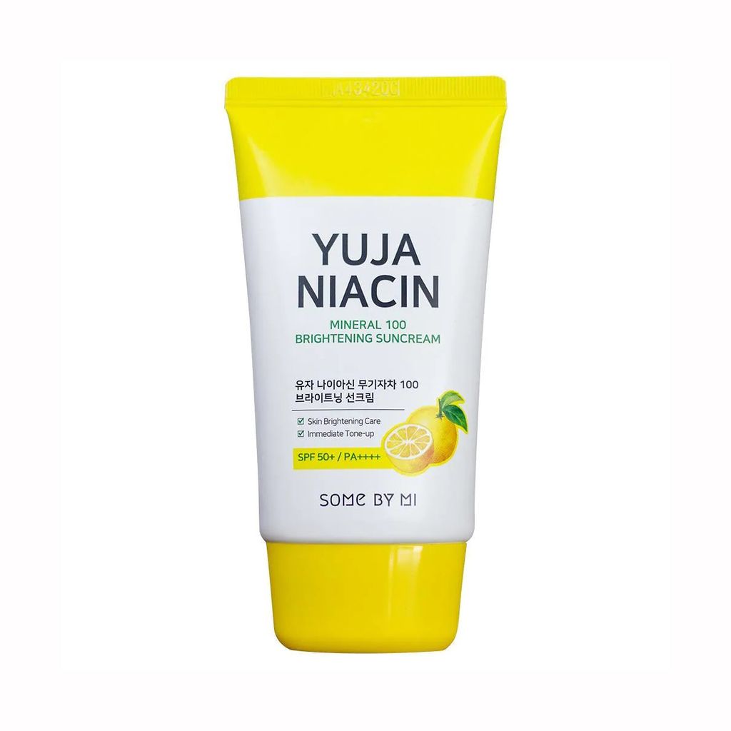 Kem Chống Nắng Nâng Tông, Chiết Xuất Quả Thanh Yên Some By Mi Yuja Niacin Mineral 100 Brightening Suncream 50ml