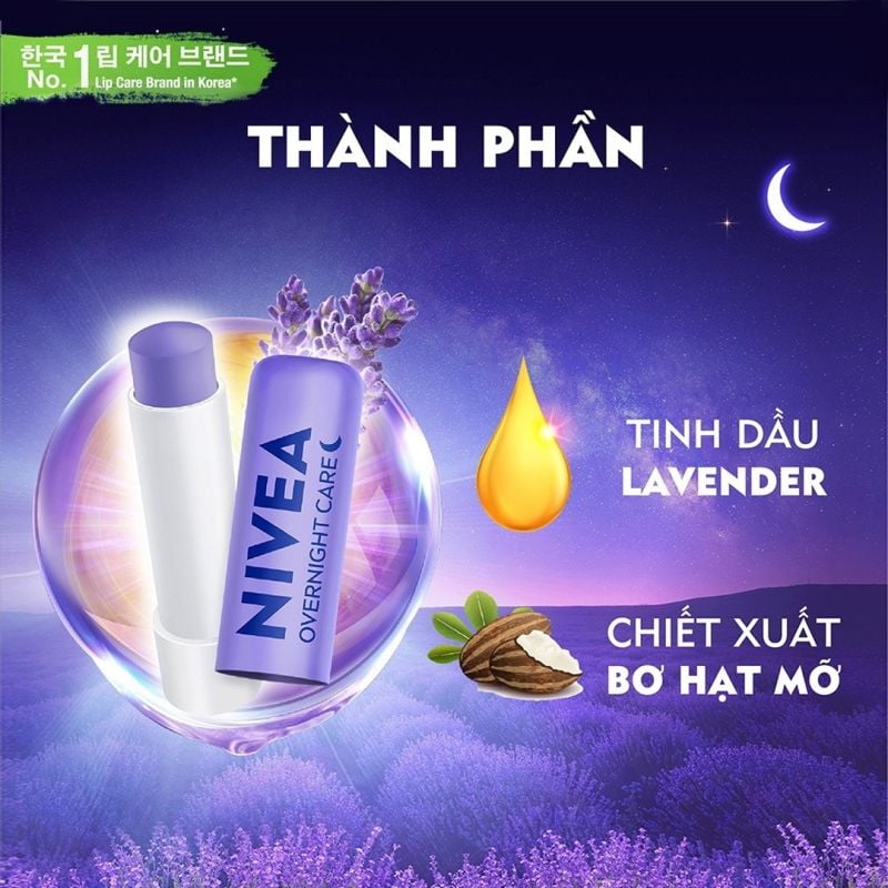 Son Dưỡng Môi Dưỡng Ẩm Chuyên Sâu Nivea 24H Melt-in Moisture Lip Care 4.8g