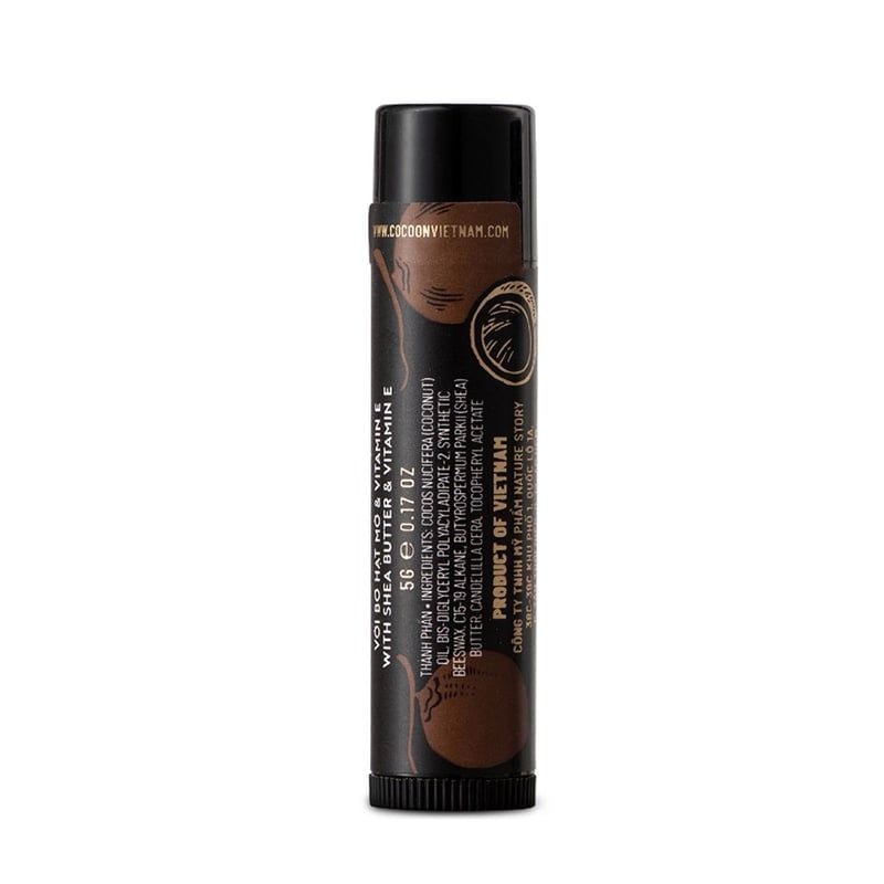 Tẩy Tế Bào Chết Môi Cocoon Chiết Xuất Cà Phê Đắk Lắk Dak Lak Coffee Lip Scrub 5g