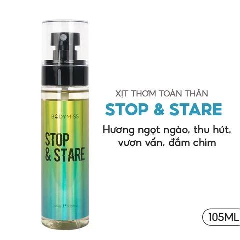 Xịt Thơm Toàn Thân Hương Cho Nam & Nữ Bodymiss Stop & Stare 105ml