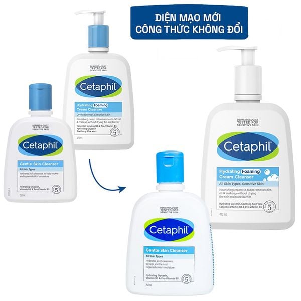  Sữa Rửa Mặt Cetaphil Lành Tính, Dịu Nhẹ Không Xà Phòng Gentle Skin Cleanser 
