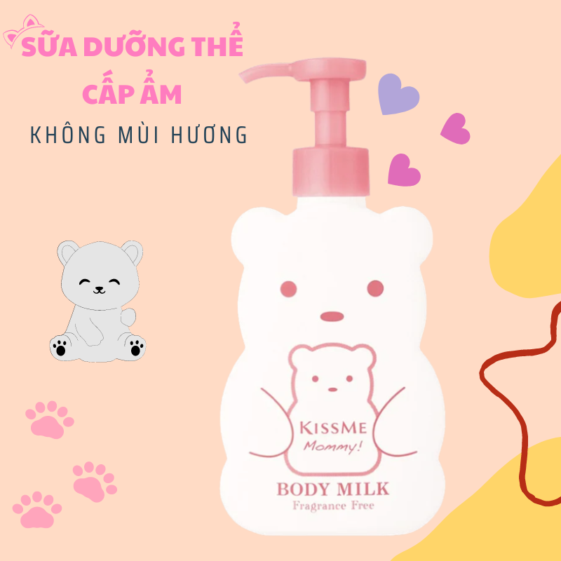 Sữa Dưỡng Kissme Mommy Cấp Ẩm Làm Mềm Da Dành Cho Trẻ Em Body Milk 200g