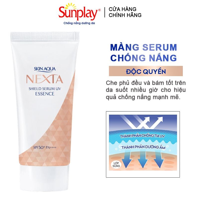 Tinh Chất Serum Chống Nắng Cấp Ẩm Sunplay Skin Aqua Nexta Shield Serum UV Essence SPF50+/PA++++ 50g