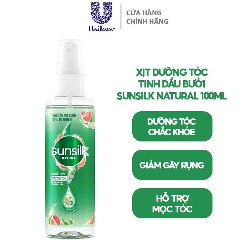 Xịt Dưỡng Tóc Tinh Dầu Bưởi Sunsilk Natural 100ml