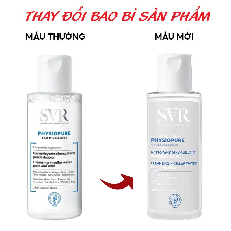 Nước Tẩy Trang Dành Cho Da Nhạy Cảm SVR Physiopure Eau Micellaire