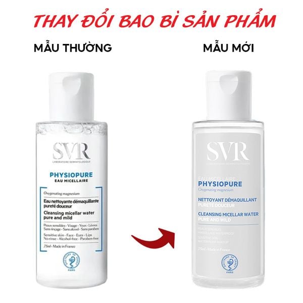  Nước Tẩy Trang SVR Dành Cho Da Nhạy Cảm Physiopure Eau Micellaire 75ml 