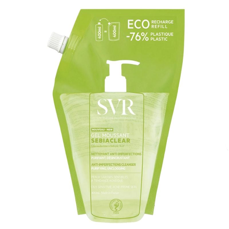 Sữa Rửa Mặt SVR Dạng Gel Không Chứa Xà Phòng Dành Cho Da Dầu Sebiaclear Gel Moussant