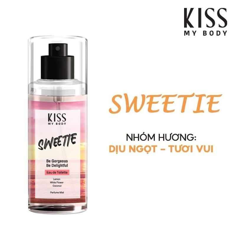 Xịt Thơm Toàn Thân Hương Nước Hoa Kiss My Body Perfume Mist 88ml