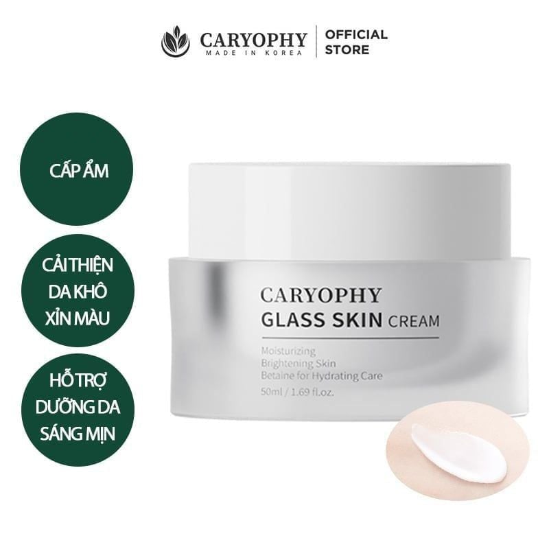 Kem Dưỡng Hỗ Trợ Dưỡng Sáng Da, Cấp Ẩm Da Caryophy Glass Skin Cream 50ml
