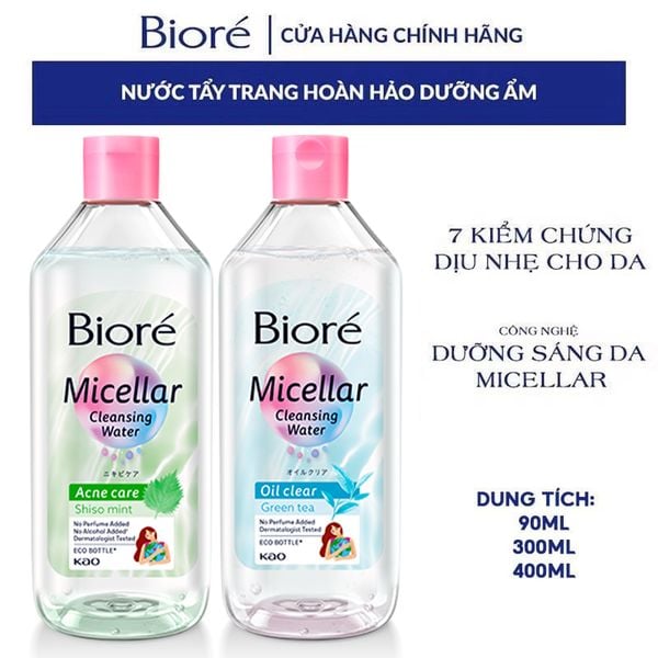  Nước Tẩy Trang Bioré Sạch Nhờn Và Dưỡng Ẩm Make Up Remover Perfect Cleansing Water 