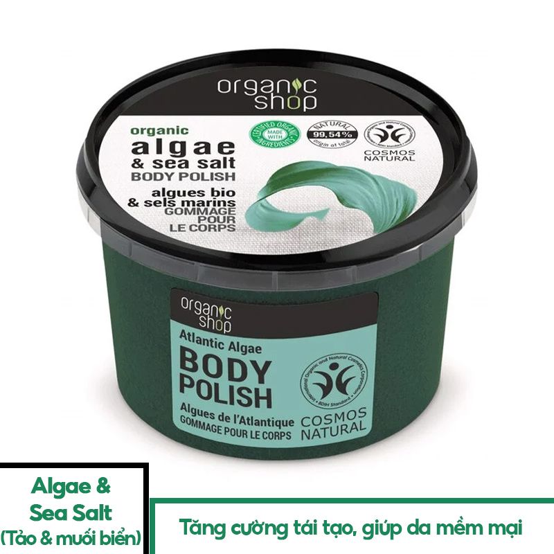 Tẩy Tế Bào Chết Chiết Xuất Từ Thiên Nhiên Organic Shop Body Polish 250ml