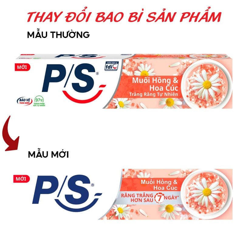 Kem Đánh Răng P/S Bảo Vệ 123 Giúp Làm Trắng Răng