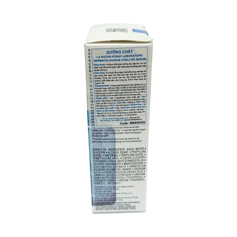Serum La Roche-Posay Hỗ Trợ Phục Hồi Da, Cấp Ẩm Cho Da Hyalu B5 Serum 30ml