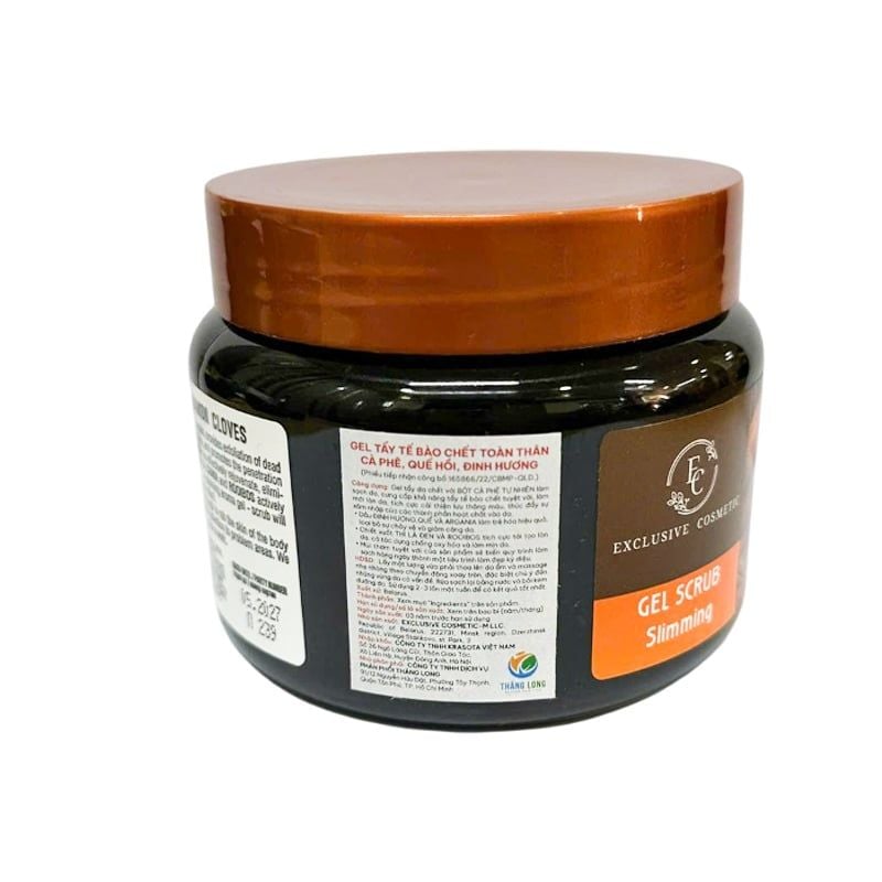 Tẩy Da Chết Body Exclusive Cosmetic Quế Hồi, Cam Chanh Gel Scrub